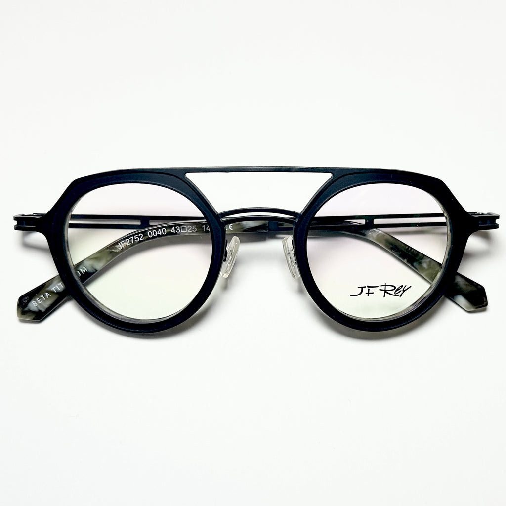 JF Rey JF2752 0040 Eyeglasses Frames in Black/Green Horn - Authentic New