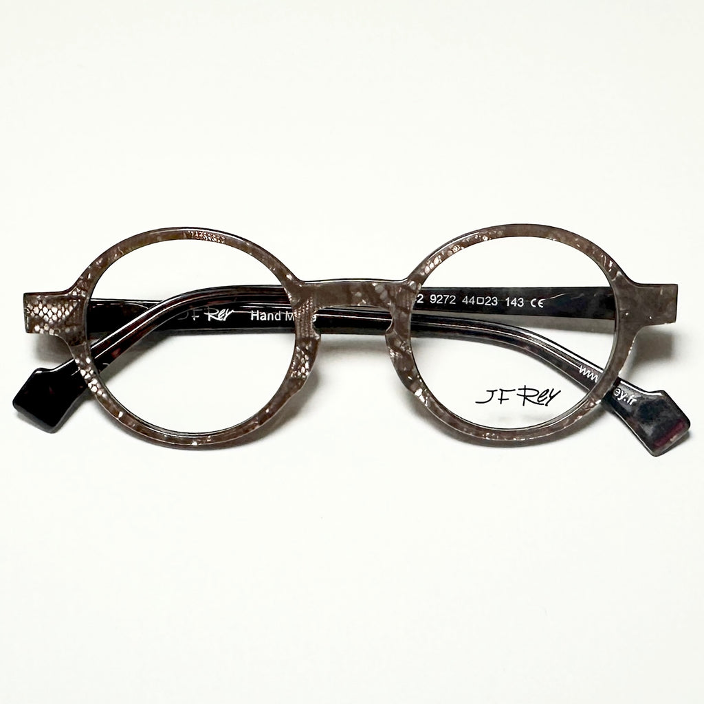 JF Rey JF1342 9272 Round Eyeglasses Frames in Brown Lace/Violet - Authentic New