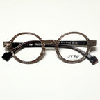 JF Rey JF1342 9272 Round Eyeglasses Frames in Brown Lace/Violet - Authentic New