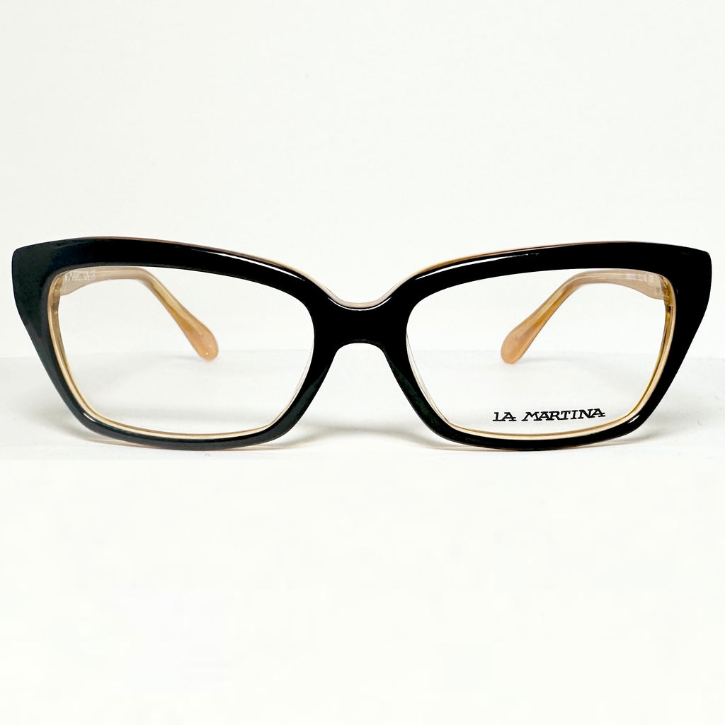 LA MARTINA LM001 01 Women's Eyeglasses Frames in Black/Orange - Authentic New