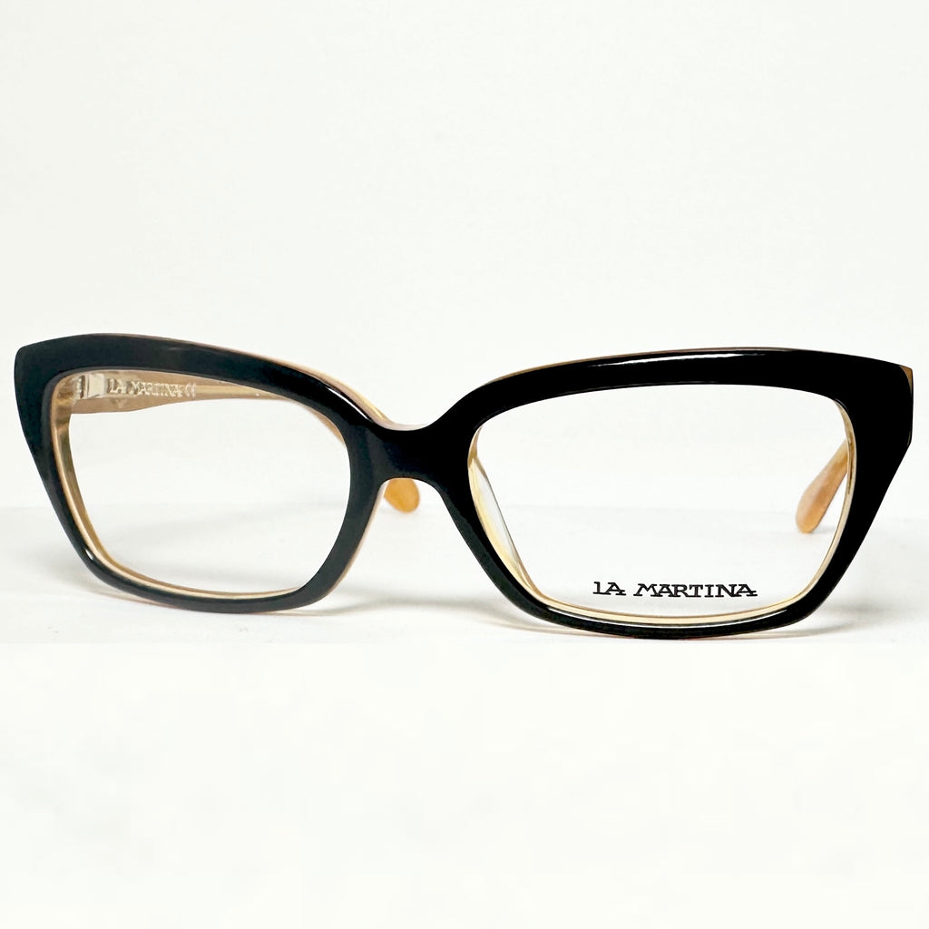 LA MARTINA LM001 01 Women's Eyeglasses Frames in Black/Orange - Authentic New