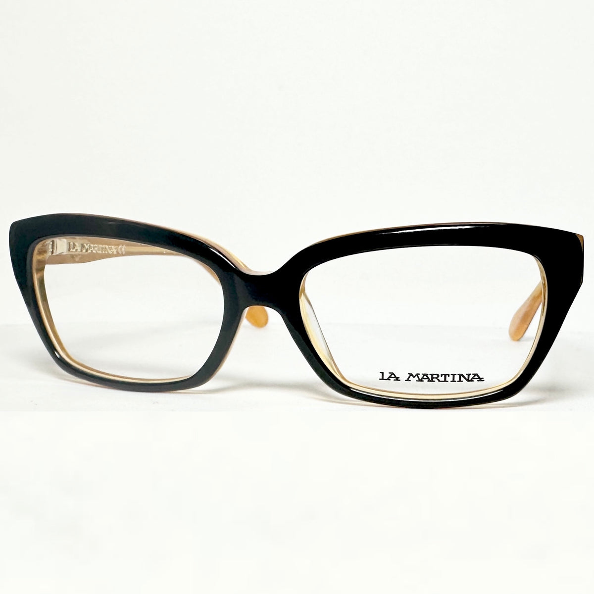 LA MARTINA LM001 01 Women's Eyeglasses Frames in Black/Orange - Authentic New