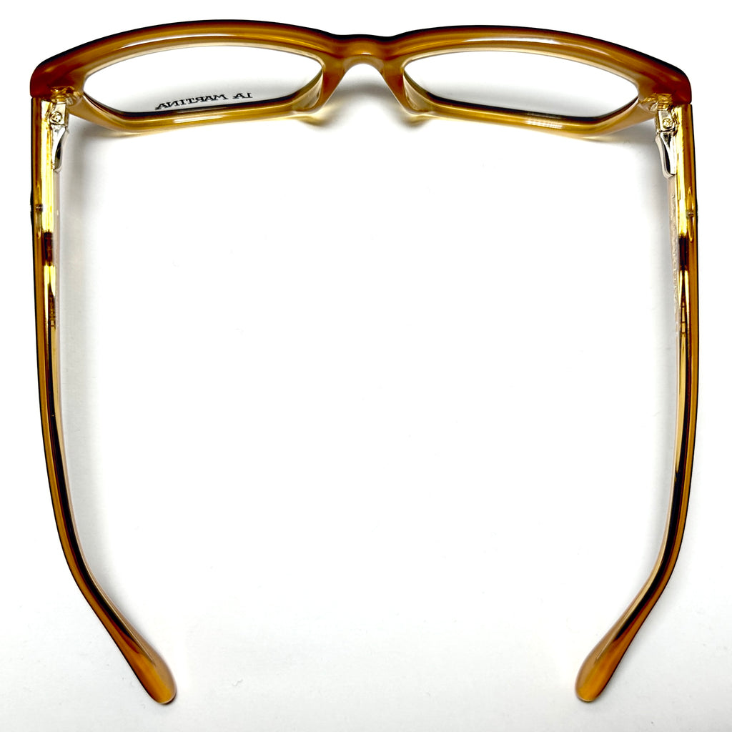LA MARTINA LM001 01 Women's Eyeglasses Frames in Black/Orange - Authentic New