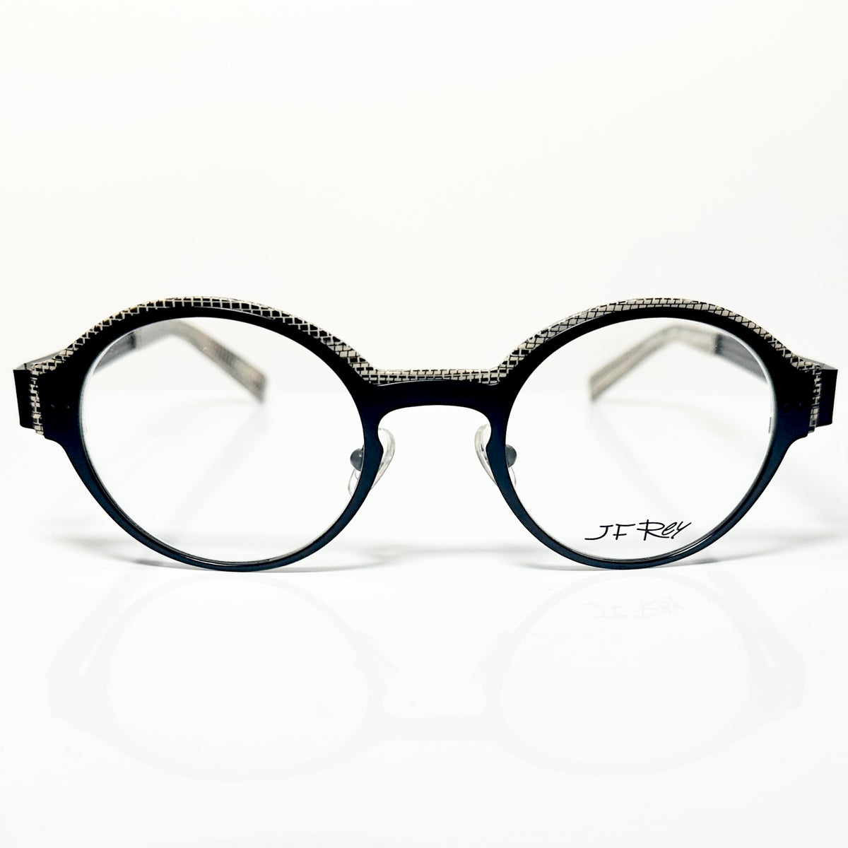 JF Rey JF2570 0090 Eyeglasses Frames in Black/White Python- Authentic New