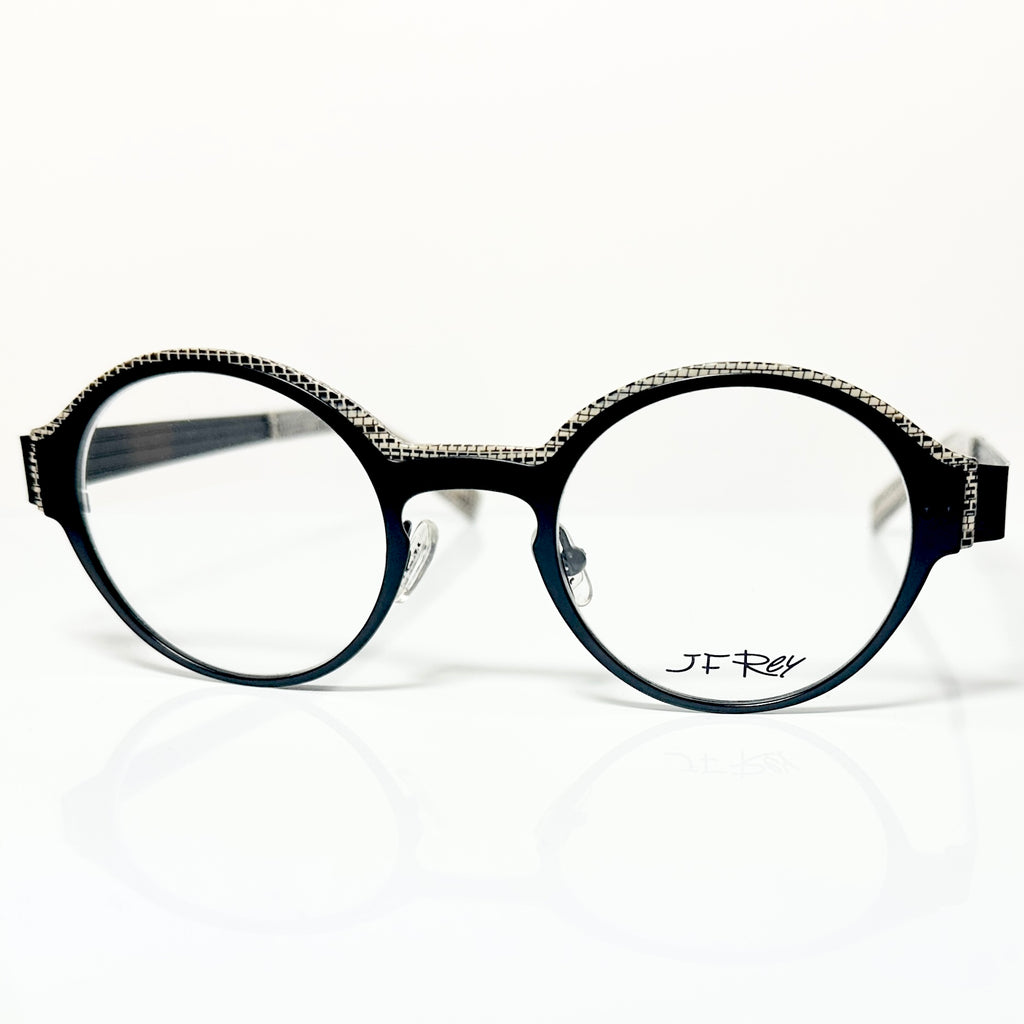 JF Rey JF2570 0090 Eyeglasses Frames in Black/White Python- Authentic New