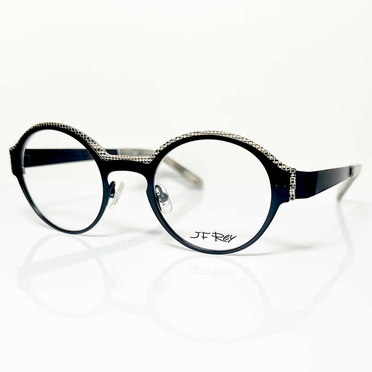 JF Rey JF2570 0090 Eyeglasses Frames in Black/White Python- Authentic New