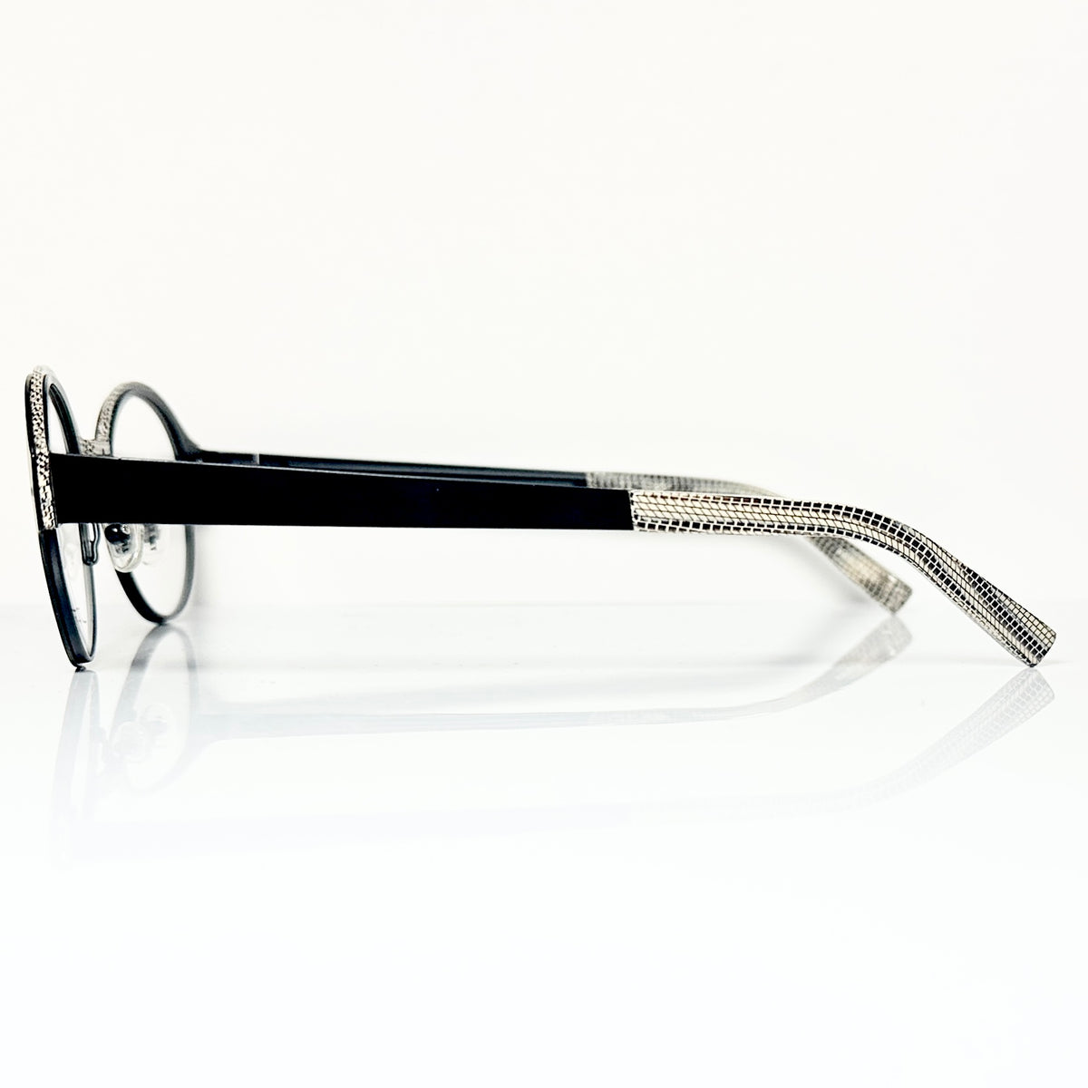 JF Rey JF2570 0090 Eyeglasses Frames in Black/White Python- Authentic New