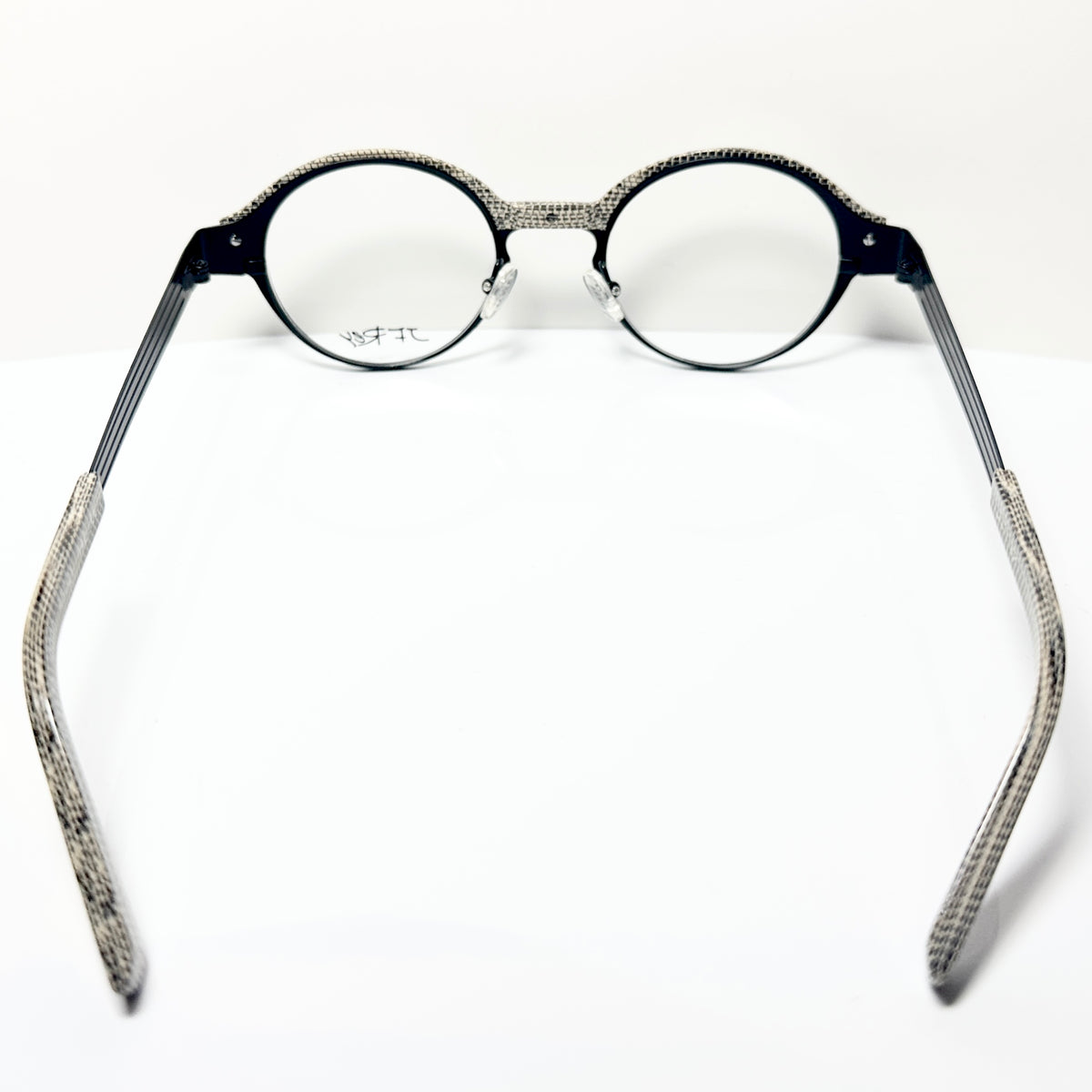 JF Rey JF2570 0090 Eyeglasses Frames in Black/White Python- Authentic New