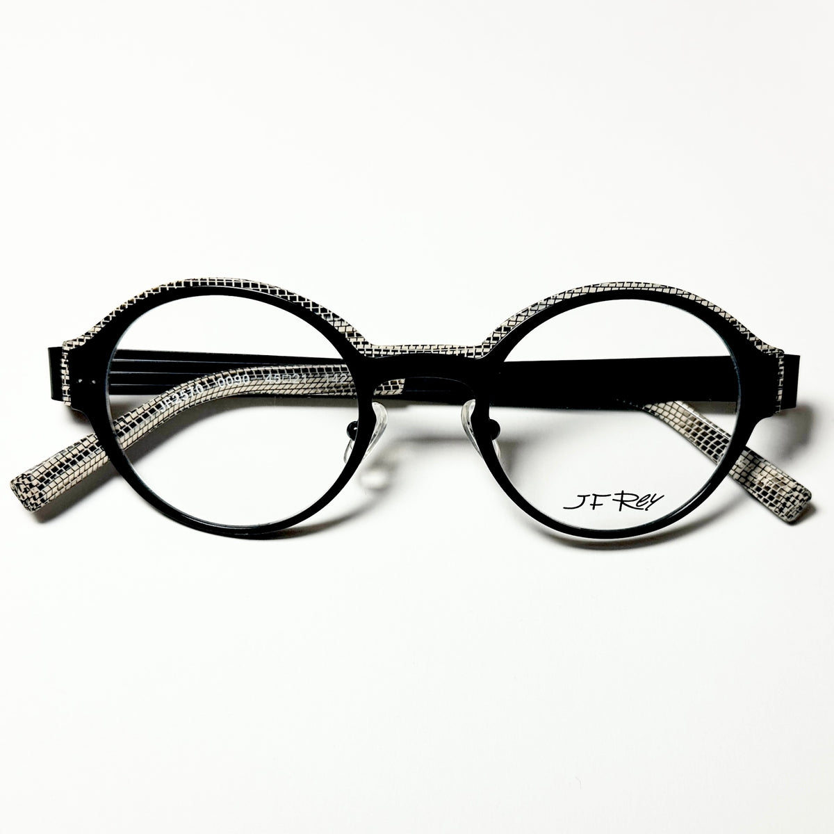 JF Rey JF2570 0090 Eyeglasses Frames in Black/White Python- Authentic New