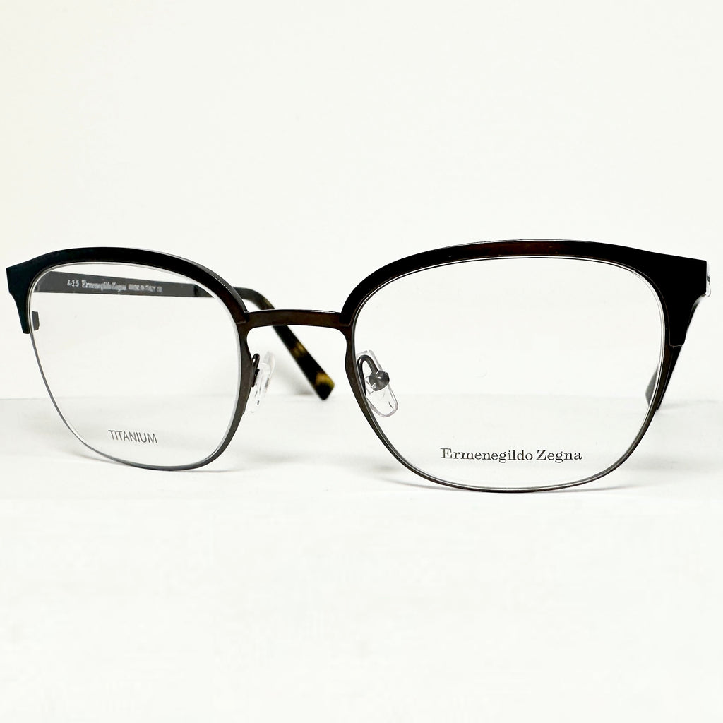 Ermenegildo Zegna EZ5038 029 Men's Eyeglasses Frames in Brown - Authentic New