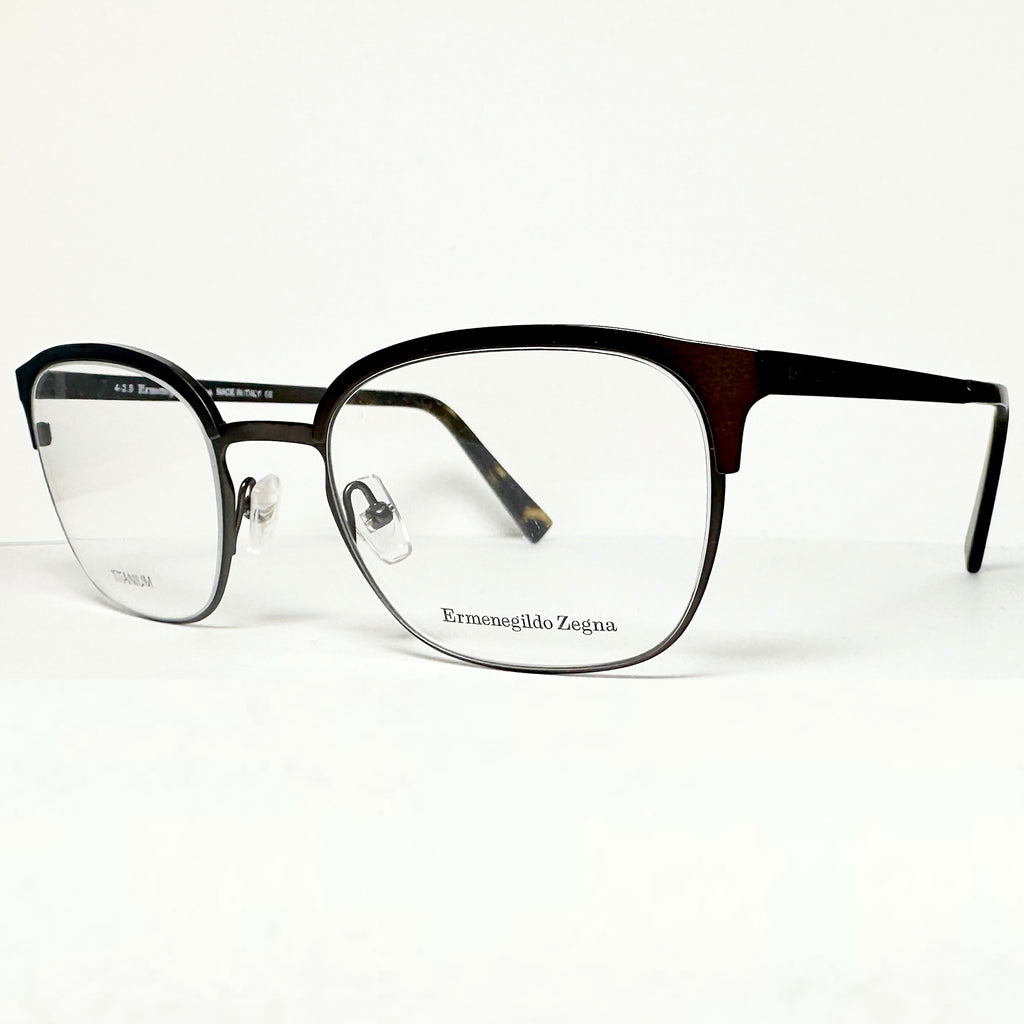 Ermenegildo Zegna EZ5038 029 Men's Eyeglasses Frames in Brown - Authentic New