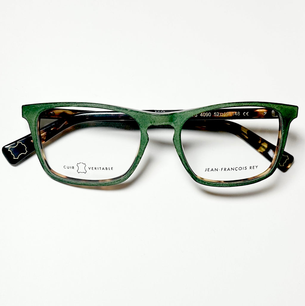 JF Rey JF1373 4090 Men's Eyeglasses Frames in Green/Tortoise - Authentic New