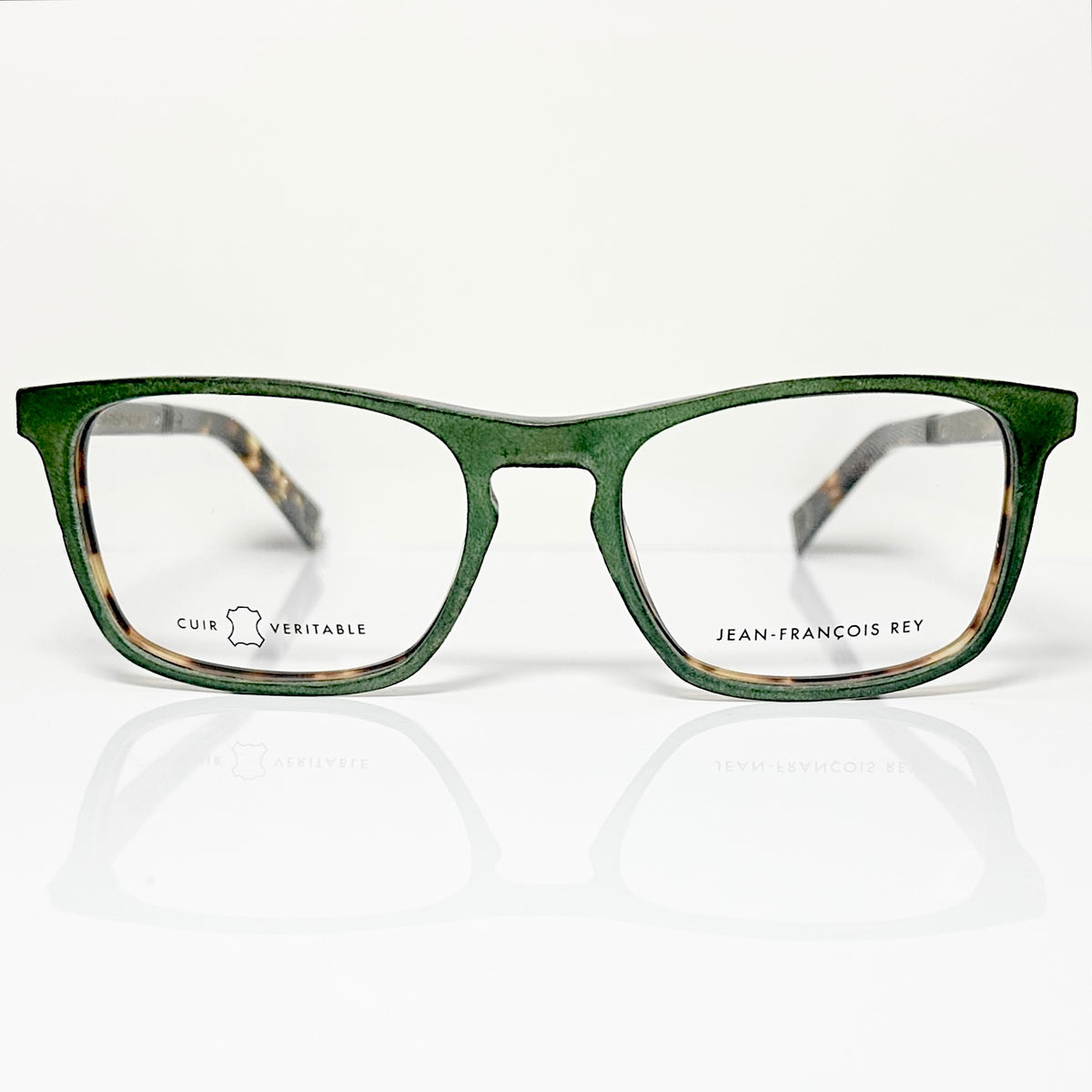 JF Rey JF1373 4090 Men's Eyeglasses Frames in Green/Tortoise - Authentic New