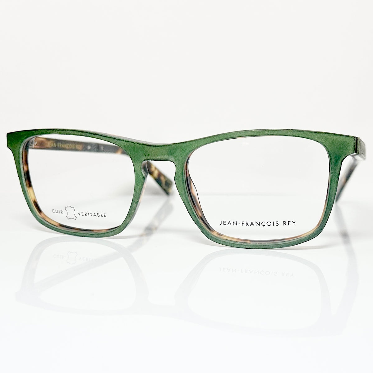 JF Rey JF1373 4090 Men's Eyeglasses Frames in Green/Tortoise - Authentic New