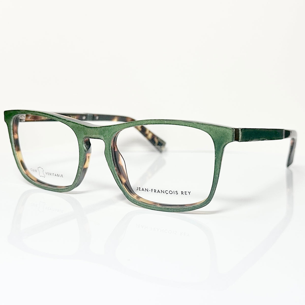 JF Rey JF1373 4090 Men's Eyeglasses Frames in Green/Tortoise - Authentic New