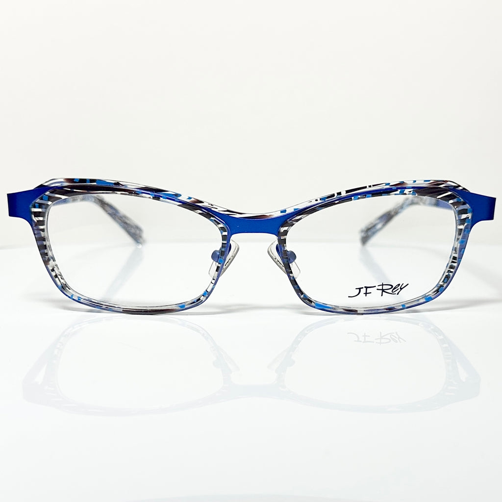 JF Rey JF2653 2020 Round Eyeglasses Frames in Turquoise/Blue - Authentic New