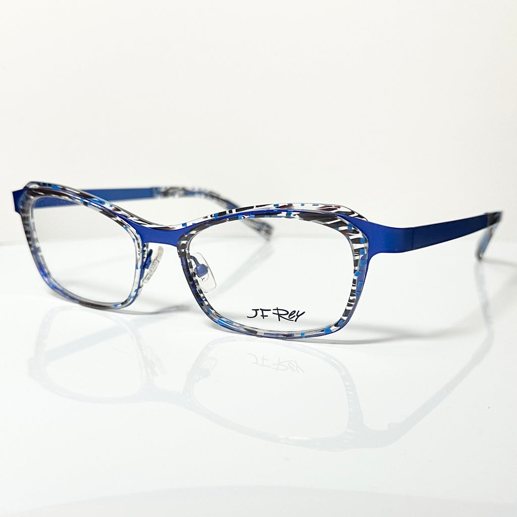 JF Rey JF2653 2020 Round Eyeglasses Frames in Turquoise/Blue - Authentic New