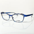 JF Rey JF2653 2020 Round Eyeglasses Frames in Turquoise/Blue - Authentic New