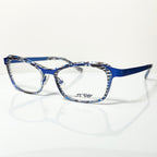 JF Rey JF2653 2020 Round Eyeglasses Frames in Turquoise/Blue - Authentic New
