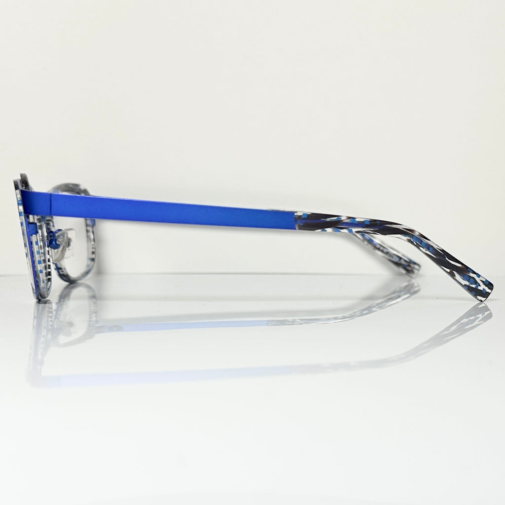 JF Rey JF2653 2020 Round Eyeglasses Frames in Turquoise/Blue - Authentic New