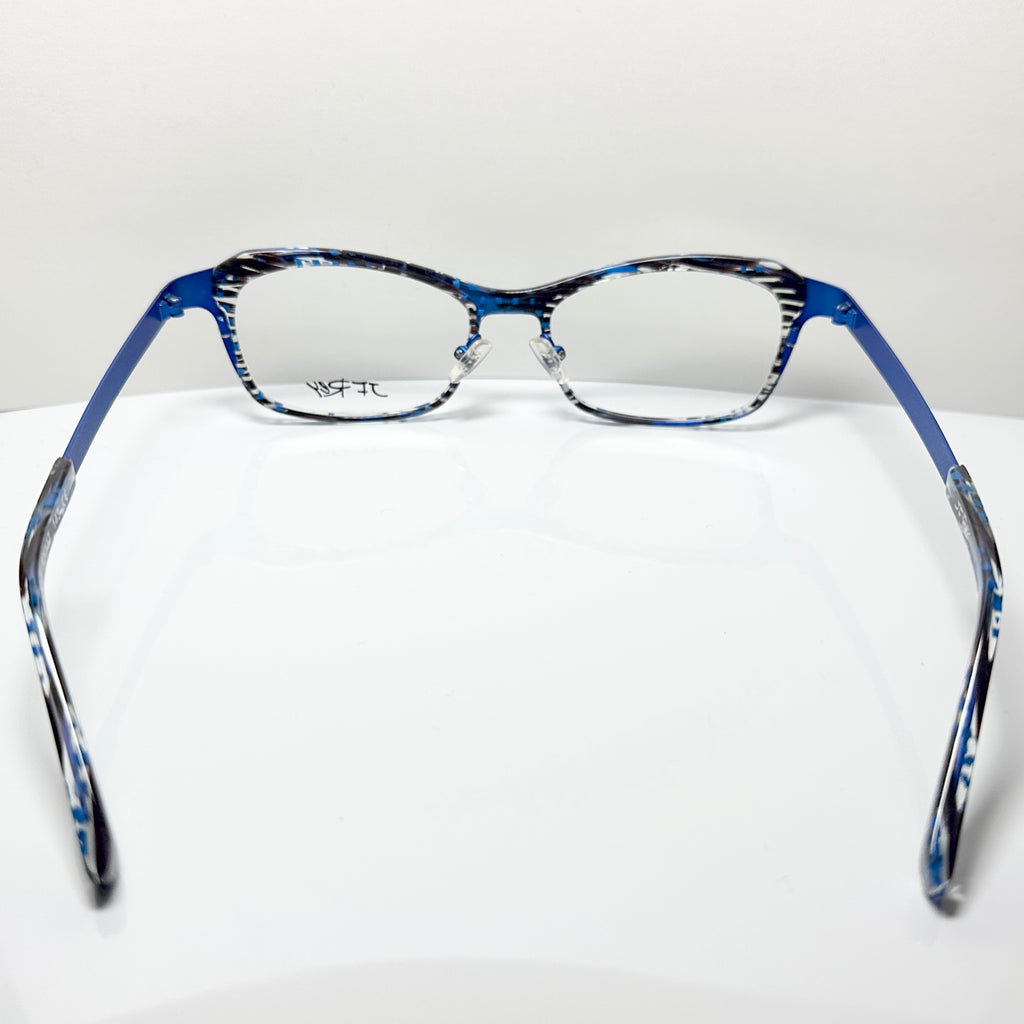JF Rey JF2653 2020 Round Eyeglasses Frames in Turquoise/Blue - Authentic New