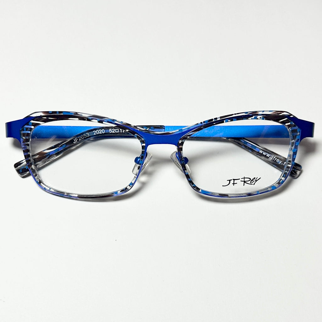 JF Rey JF2653 2020 Round Eyeglasses Frames in Turquoise/Blue - Authentic New