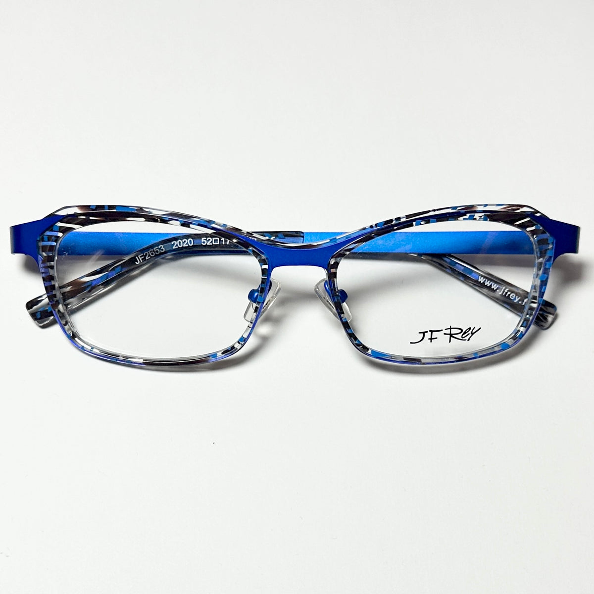 JF Rey JF2653 2020 Round Eyeglasses Frames in Turquoise/Blue - Authentic New