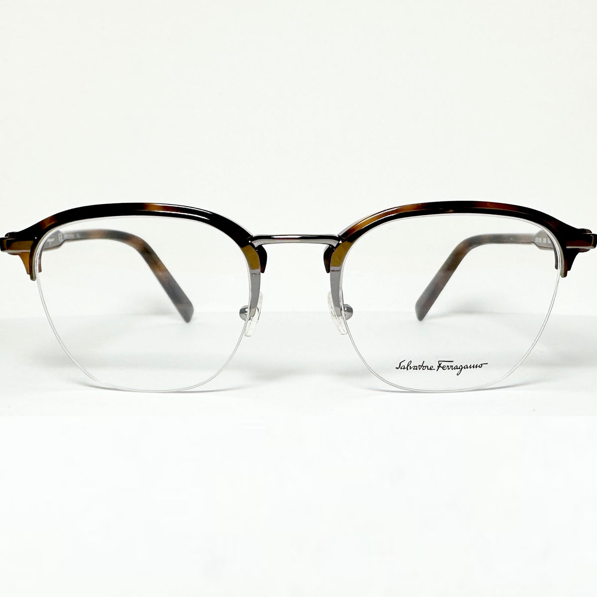 Salvatore Ferragamo SF2180 Eyeglasses Frames in Silver/Tortoise - Authentic New