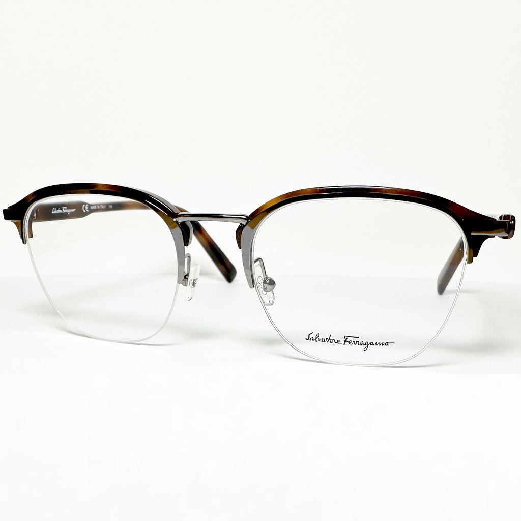 Salvatore Ferragamo SF2180 Eyeglasses Frames in Silver/Tortoise - Authentic New