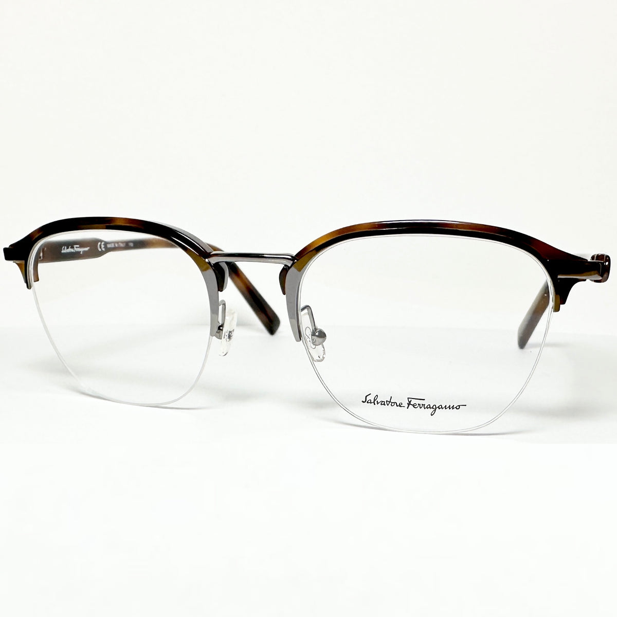 Salvatore Ferragamo SF2180 Eyeglasses Frames in Silver/Tortoise - Authentic New