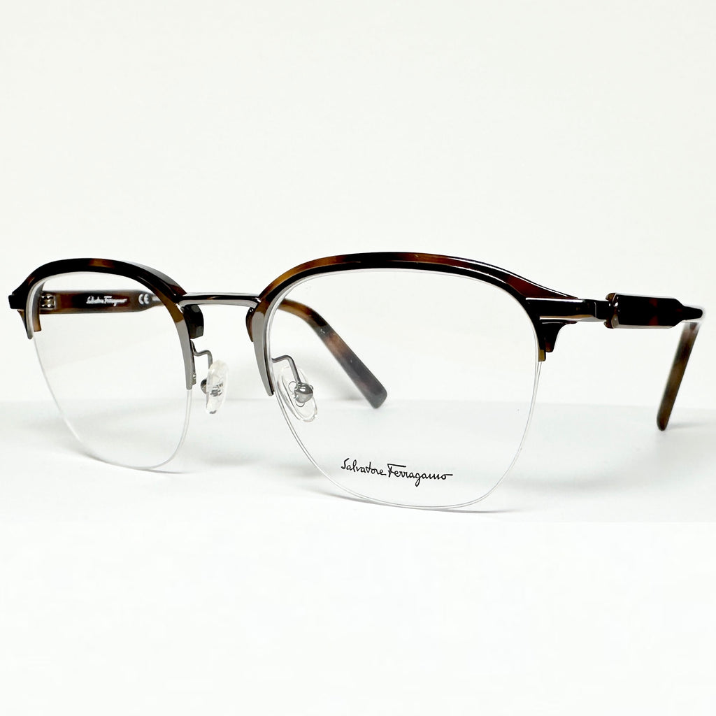 Salvatore Ferragamo SF2180 Eyeglasses Frames in Silver/Tortoise - Authentic New