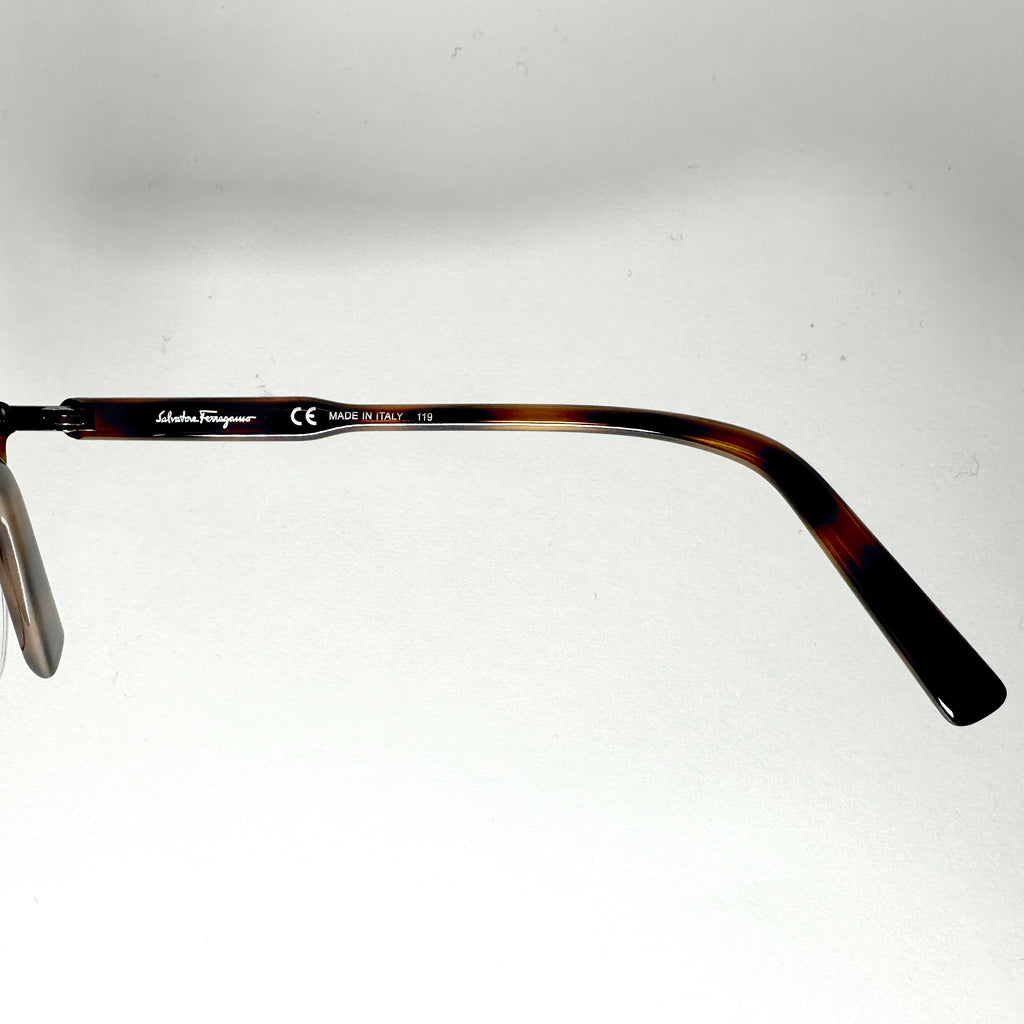 Salvatore Ferragamo SF2180 Eyeglasses Frames in Silver/Tortoise - Authentic New