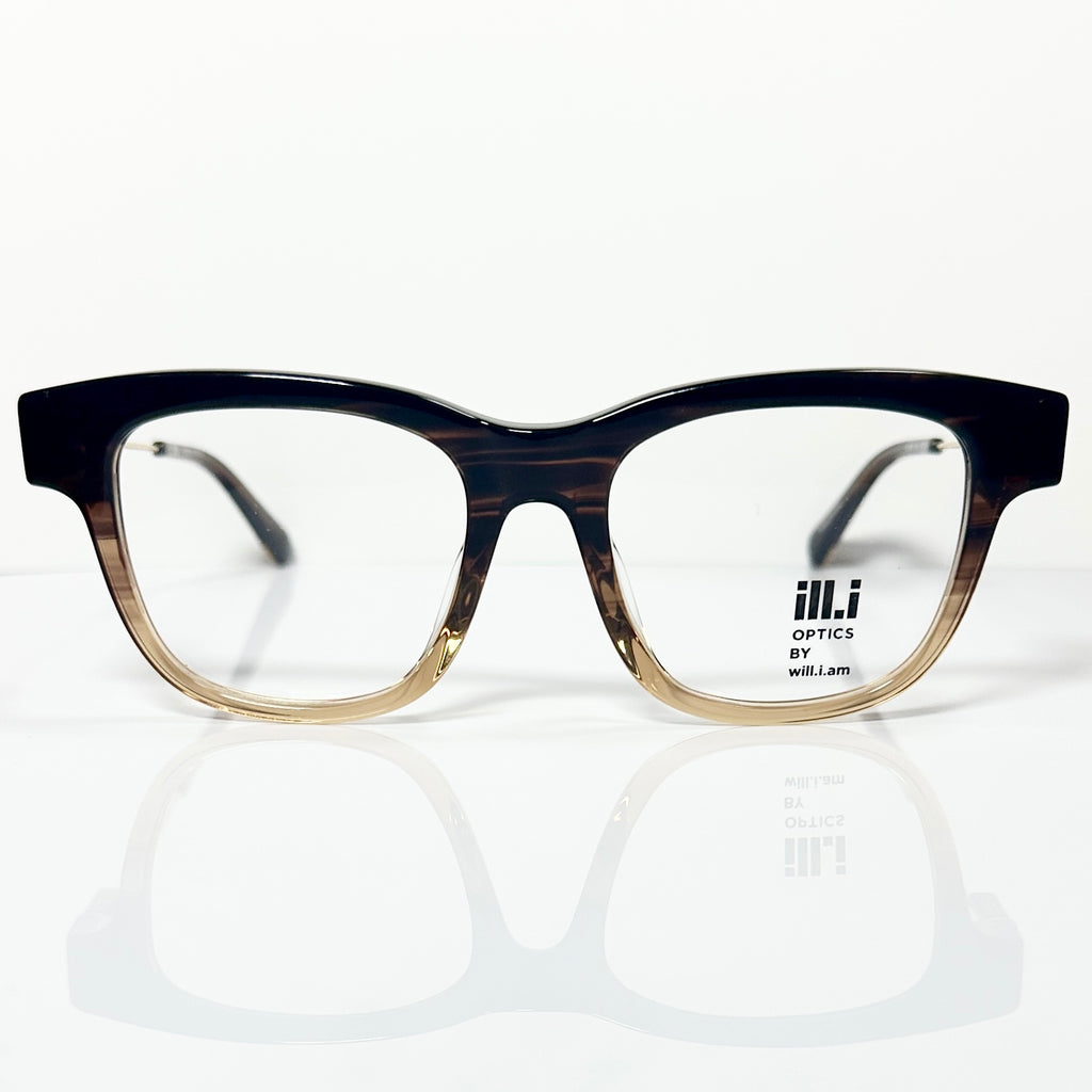 ILL.I OPTICS BY WILL.I.AM WA579V02 Eyeglasses Frames in Camel - Authentic New