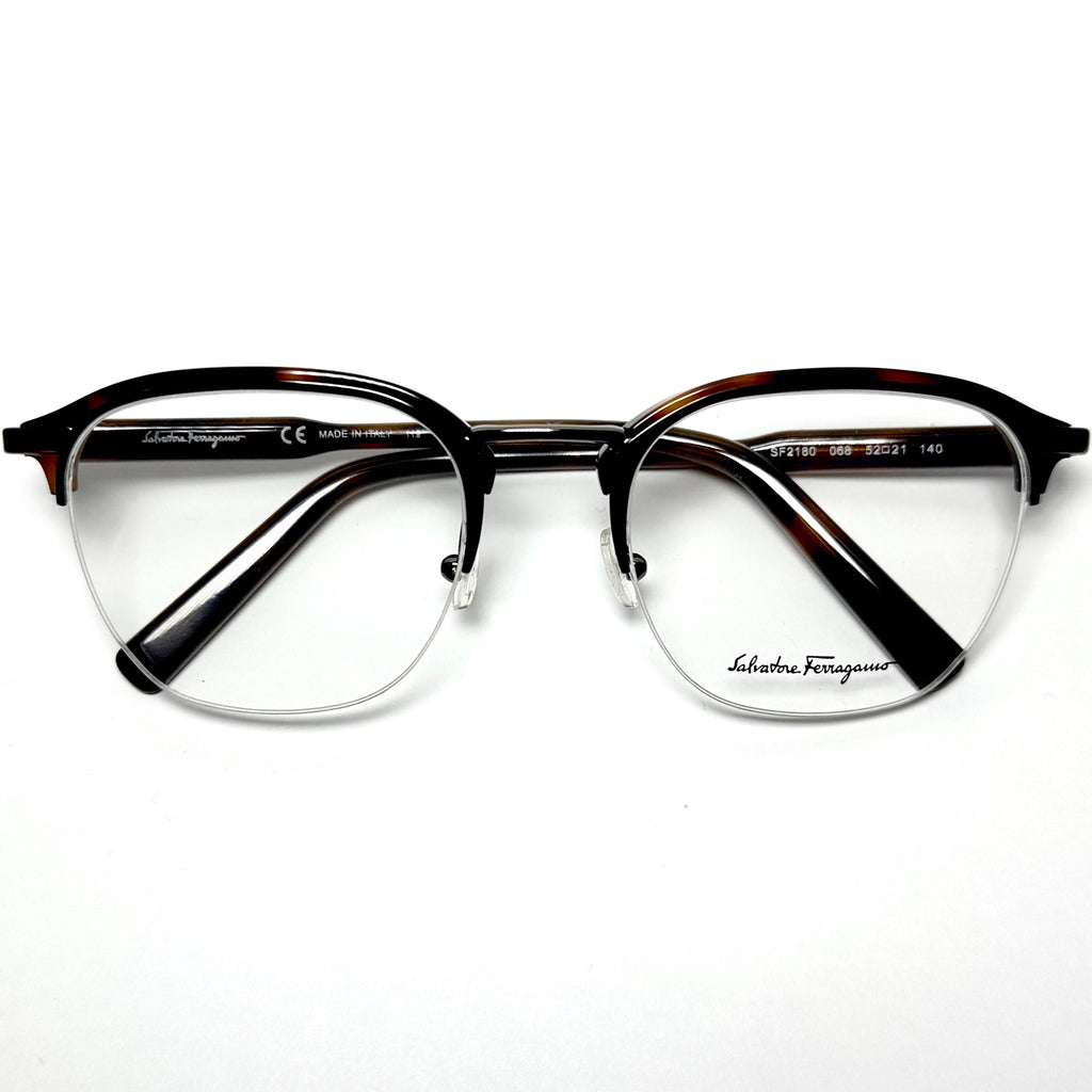 Salvatore Ferragamo SF2180 Eyeglasses Frames in Silver/Tortoise - Authentic New