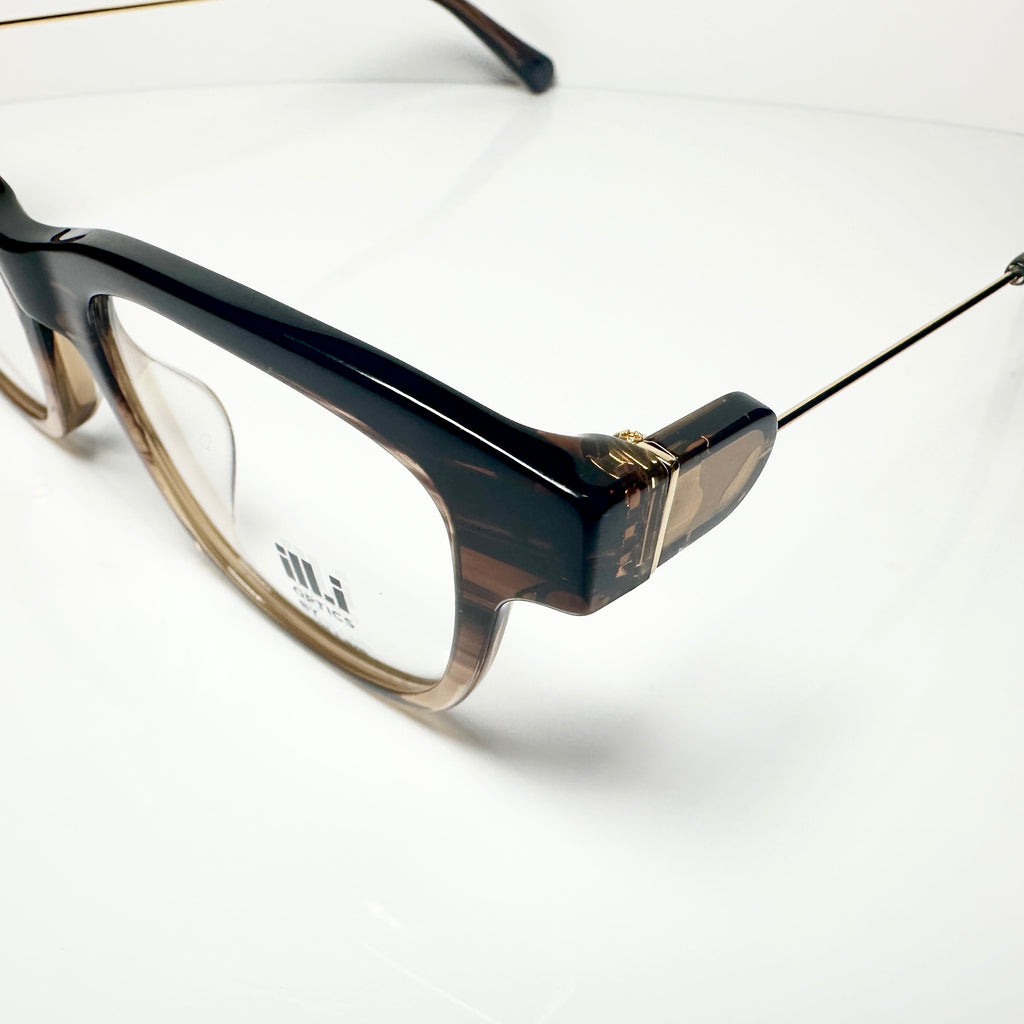 ILL.I OPTICS BY WILL.I.AM WA579V02 Eyeglasses Frames in Camel - Authentic New