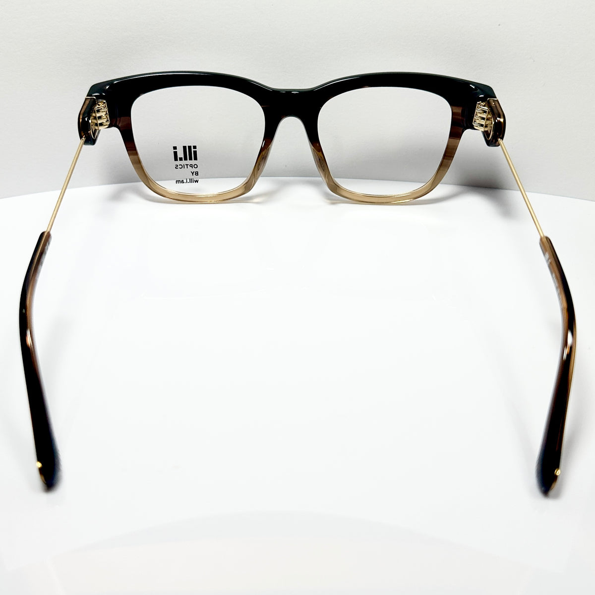 ILL.I OPTICS BY WILL.I.AM WA579V02 Eyeglasses Frames in Camel - Authentic New