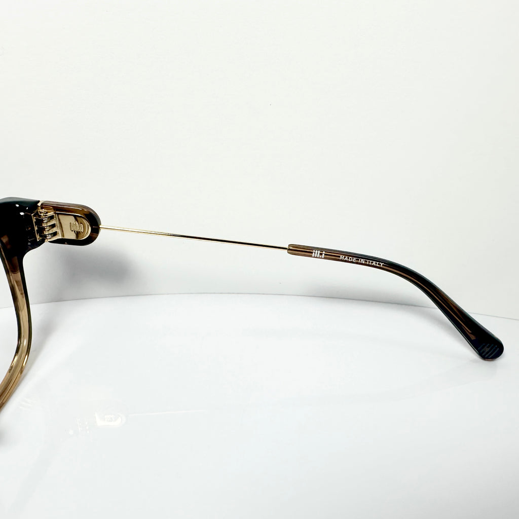 ILL.I OPTICS BY WILL.I.AM WA579V02 Eyeglasses Frames in Camel - Authentic New