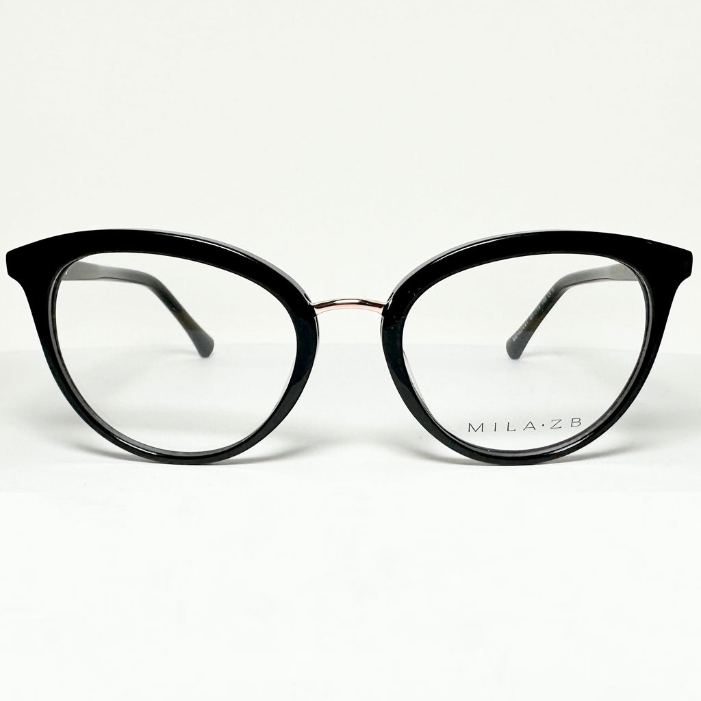Mila ZB MZ162V01 Women's Eyeglasses Frames in Black - Authentic New