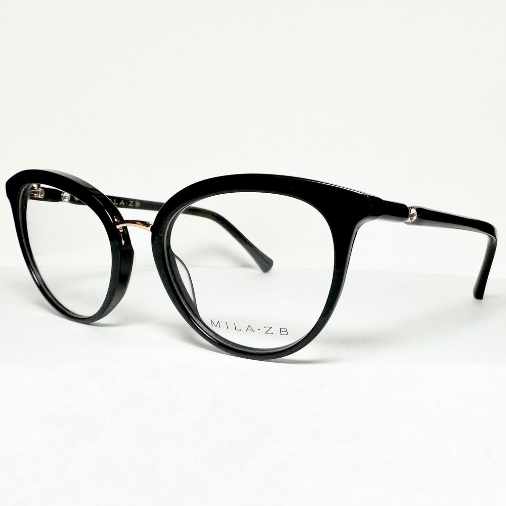 Mila ZB MZ162V01 Women's Eyeglasses Frames in Black - Authentic New