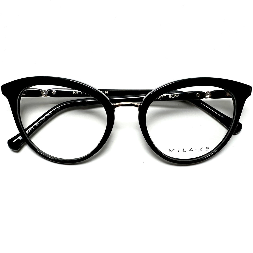 Mila ZB MZ162V01 Women's Eyeglasses Frames in Black - Authentic New