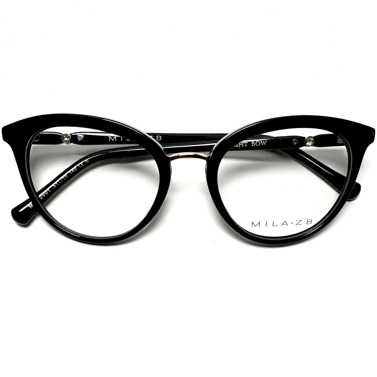 Mila ZB MZ162V01 Women's Eyeglasses Frames in Black - Authentic New