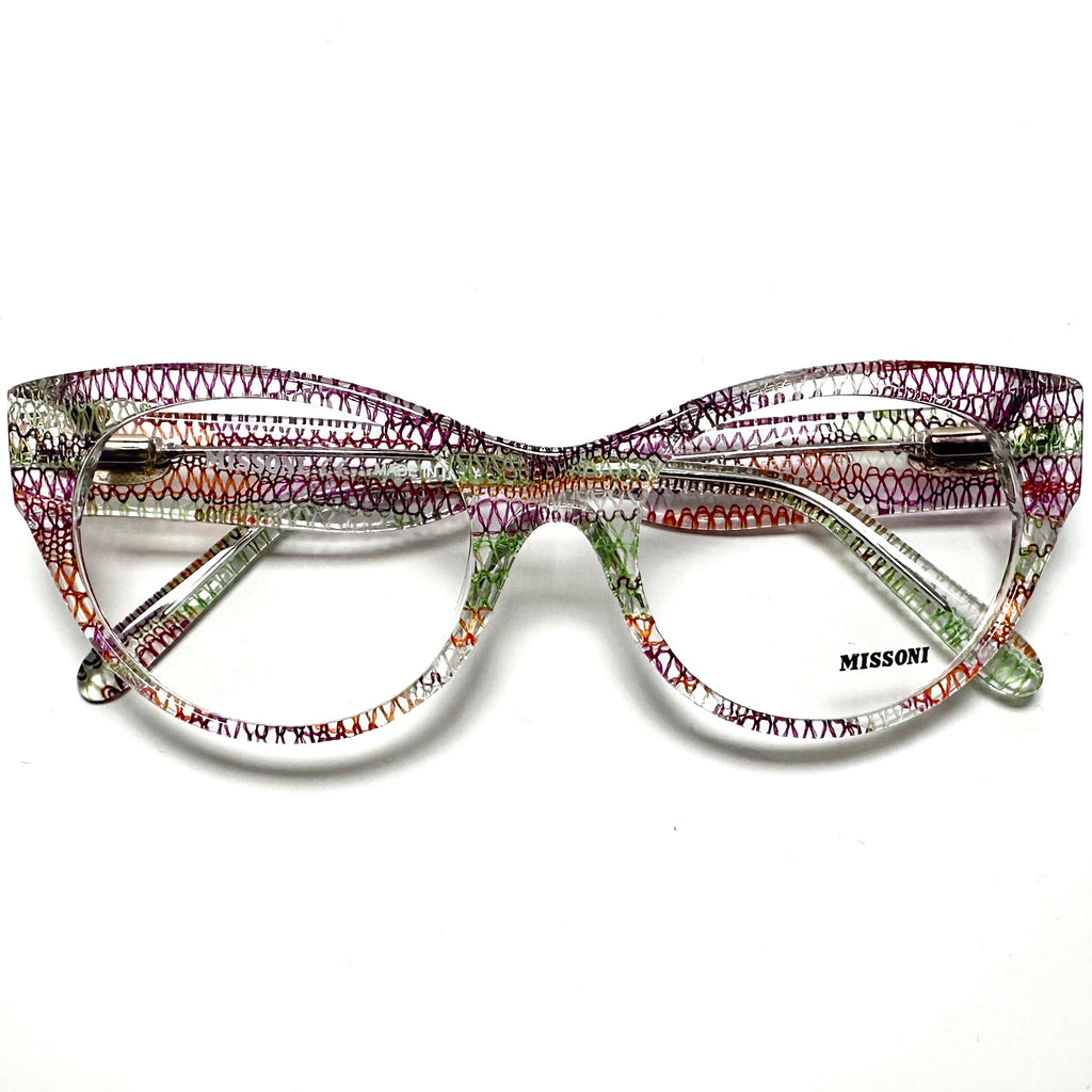 MISSONI MI333V06 Women's Eyeglasses Frames in Multicolor - Authentic New