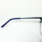 KIO YAMATO KP-454U col.03 Eyeglasses Frames in Steel Blue/Silver  Authentic New