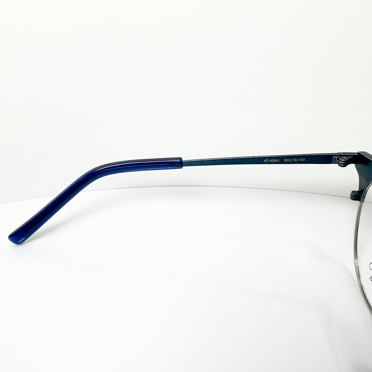 KIO YAMATO KP-454U col.03 Eyeglasses Frames in Steel Blue/Silver  Authentic New