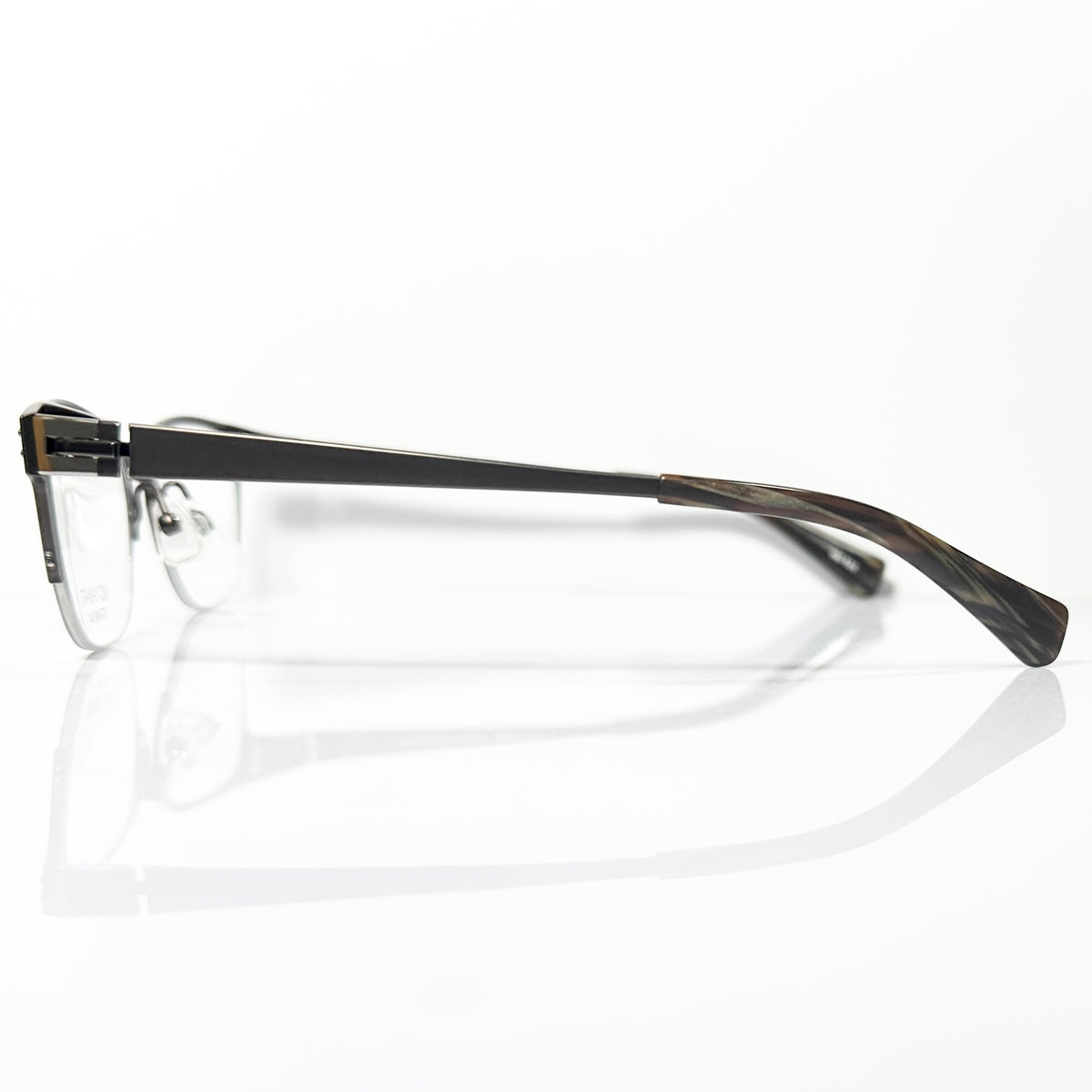 KIO YAMATO KT-342 col 100 Men's Eyeglasses Frames in Brown - Authentic New