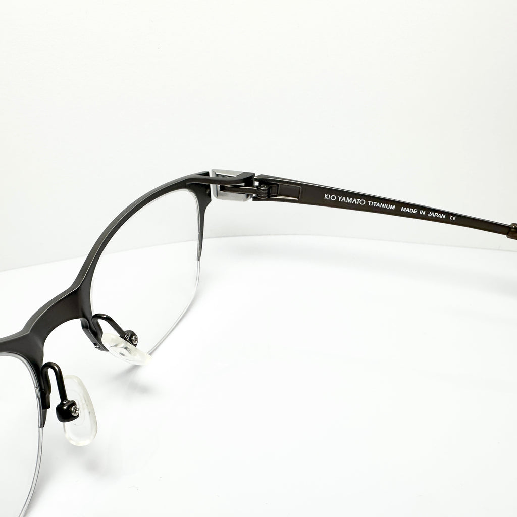 KIO YAMATO KT-342 col 100 Men's Eyeglasses Frames in Brown - Authentic New