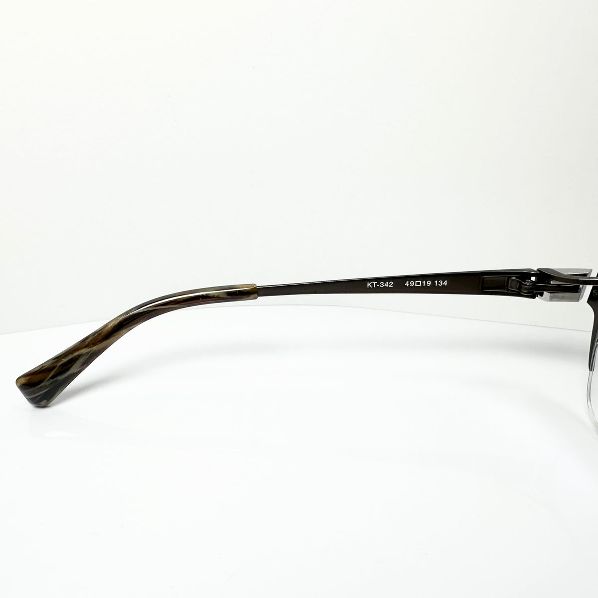 KIO YAMATO KT-342 col 100 Men's Eyeglasses Frames in Brown - Authentic New