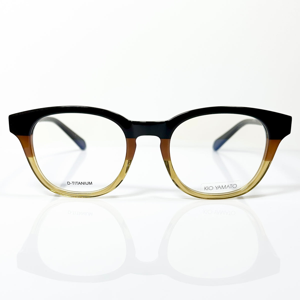 KIO YAMATO KP-194U col.04 Unisex Eyeglasses Frames in Brown - Authentic New