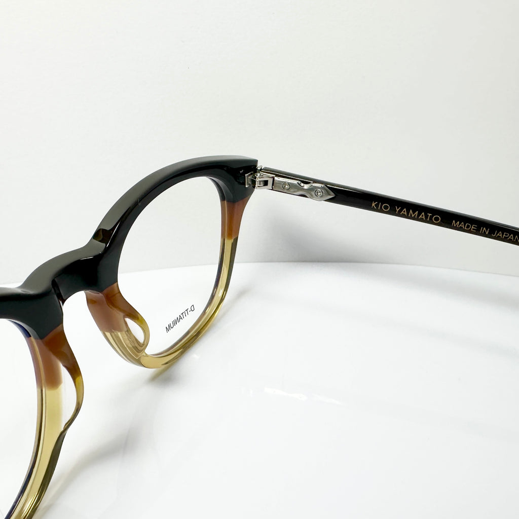 KIO YAMATO KP-194U col.04 Unisex Eyeglasses Frames in Brown - Authentic New