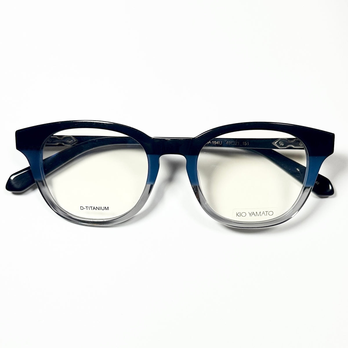KIO YAMATO KP-194U col.02 Eyeglasses Frames in Blue - Authentic New